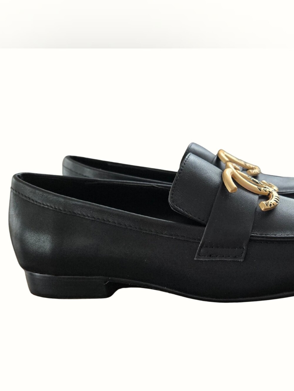 Black Women's Leather Loafers
